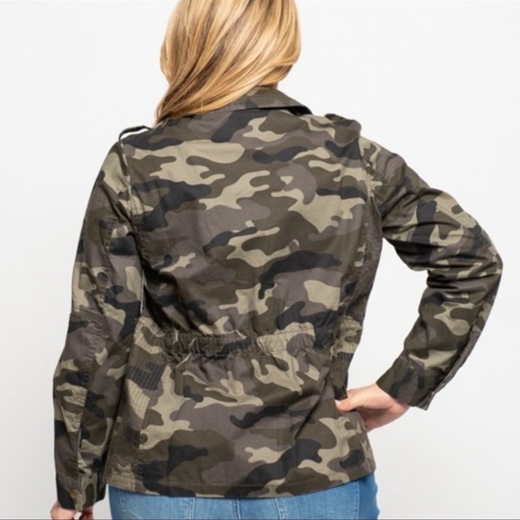 love tree camouflage military utility anorak jacket - Picture 6 of 11